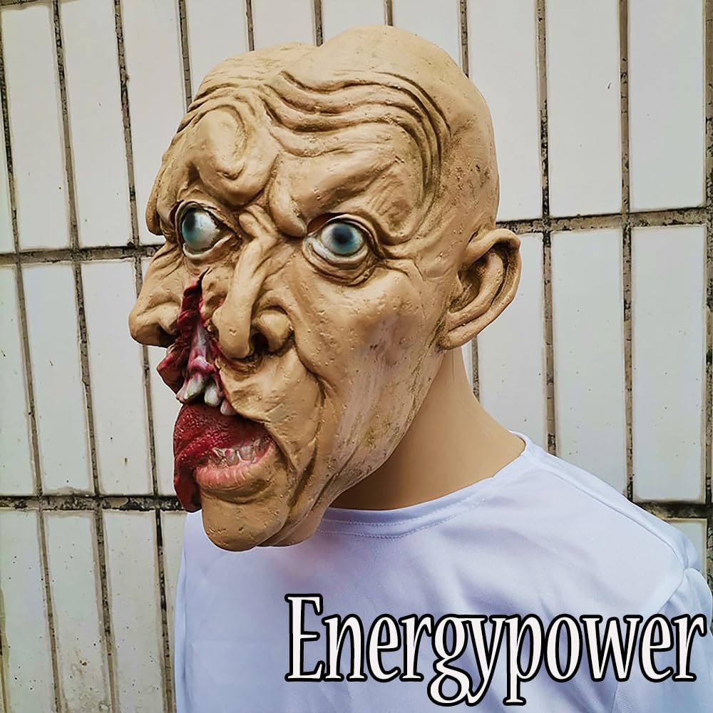 Amazon | [EnergyPower] 仮装用ゾンビマスク ハロウィン ダブル